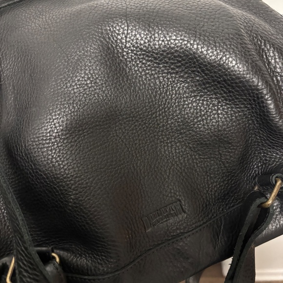 Duluth Trading Genuine Black Leather Convertible Backpack